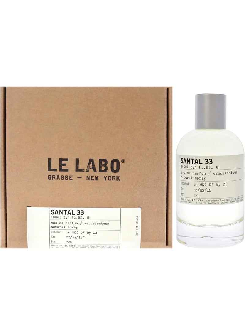 لولابو عطر للجنسين او دي برفان لي لابو سانتال 33 سعة 100 مل - Image 4